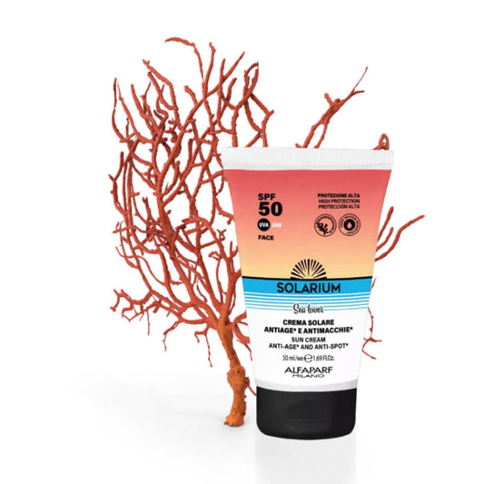 Solarium Crema Solare Antiage & Antimacchie Viso spf50