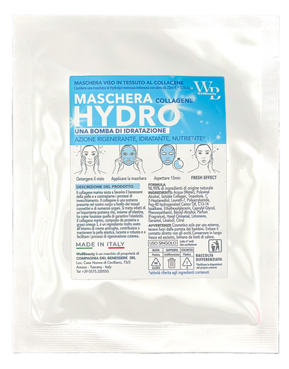 Wellbeauty® HydroLyo - Maschera al Collagene Marino Viso