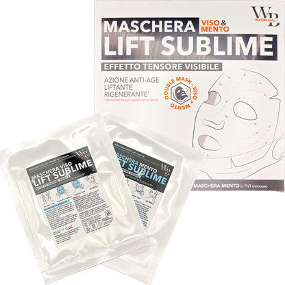 WellBeauty Maschera Viso e Mento Liftante in Tessuto HydroLyo
